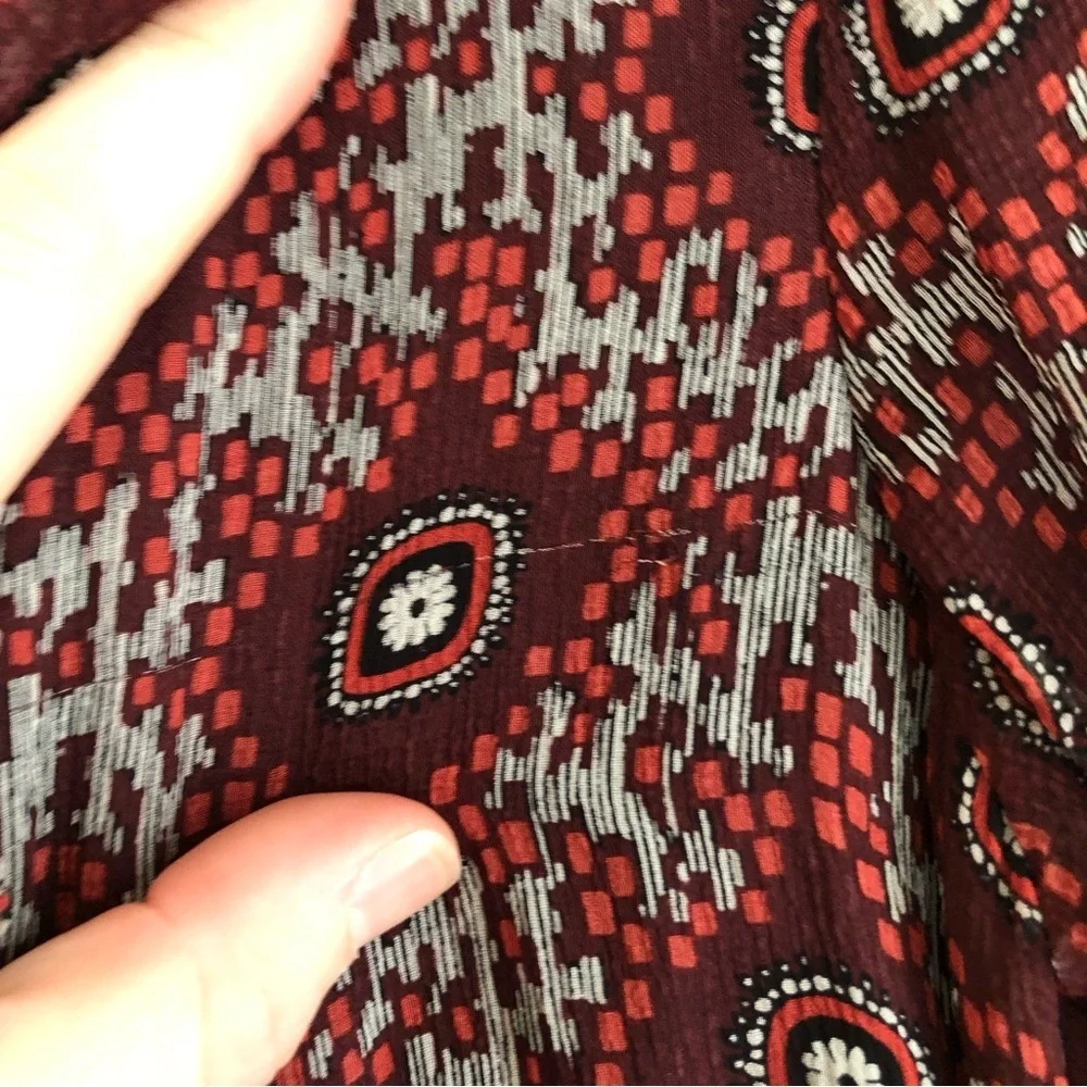 100% Silk Cinq á Sept Jasmine Floral Ruffle Fringe Dress - Picture 14 of 14